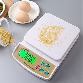 Cân thực phẩm nhà bếp, cân tiểu ly điện tử mini sf-400a 7kg có độ chính xác cao.