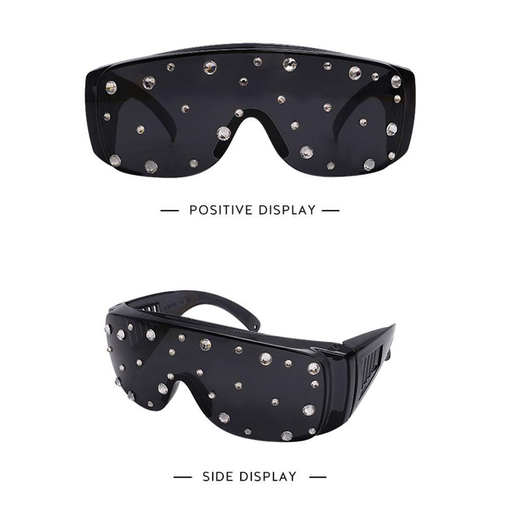 OSIER1 Kính Mát Oversized Đính Đá Lấp Lánh Cho Cả Nam Và Nữ