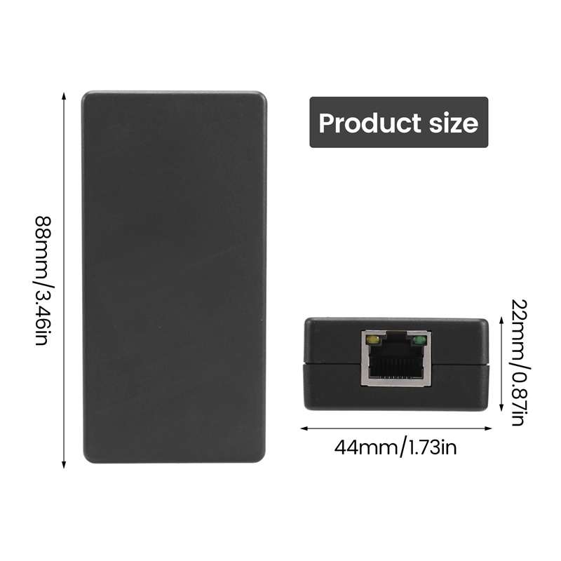 1 Thiết Bị Mở Rộng POE 10 / 100 / 1000Mbps Với Đầu Ra Chuẩn Iee 802.3Af