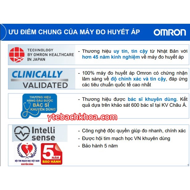 MÁY ĐO HUYẾT ÁP OMRON HEM-7142T1 - KẾT NỐI BLUETOOTH - BẢO HÀNH 05 NĂM