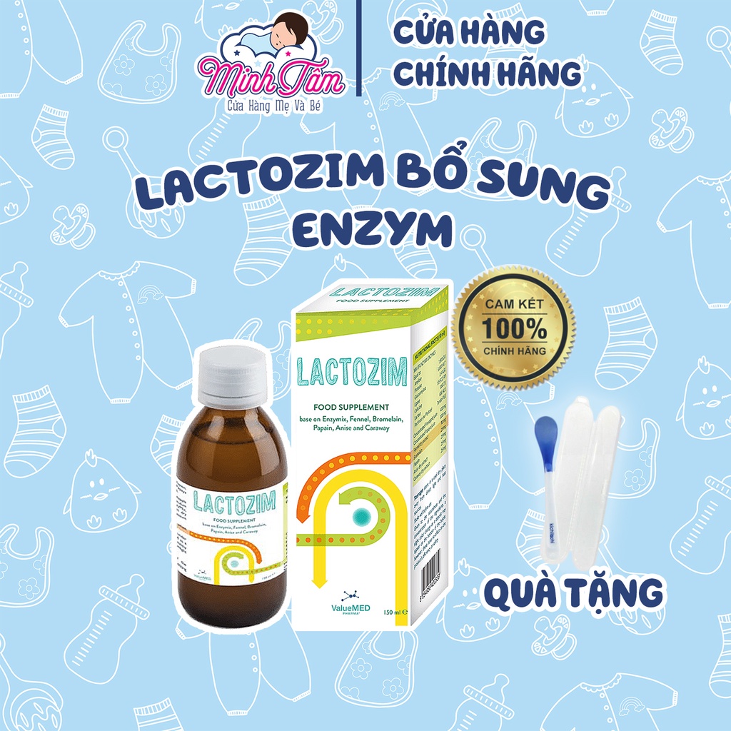 Lactozim 150ml - Men tiêu hóa hóa hỗ trợ trẻ biếng ăn, giúp bé ăn ngon, tiêu hóa tốt, tăng cường sức đề kháng cho bé