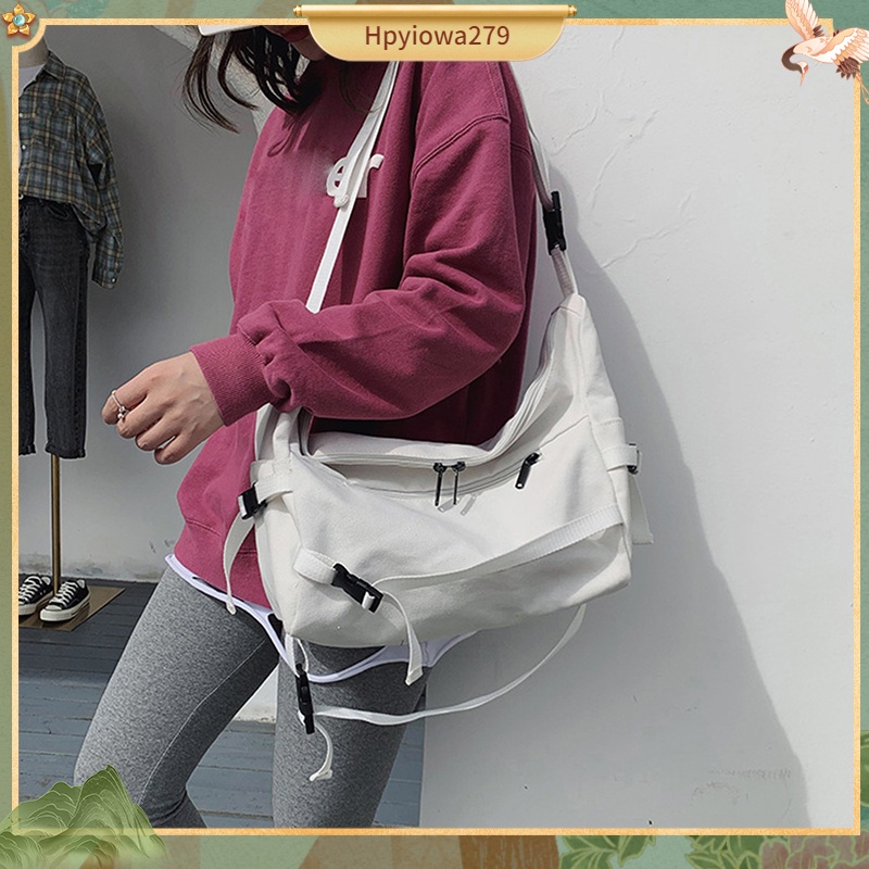 Có thể bán buôn Túi đeo vai nữ dung tích lớn thời trang bằng vải canvas để mua sắm ngoài trời Ilikebag Hàng giao ngay