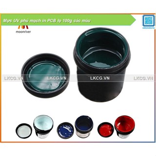 Mực UV phủ mạch in PCB lọ 100g các màu