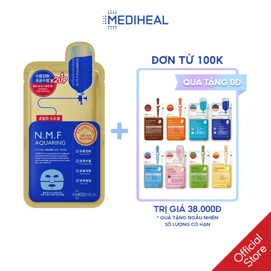 Mặt nạ cấp ẩm sâu Mediheal N.M.F Aquaring Hydro Nude Gel Mask 30g [K17]