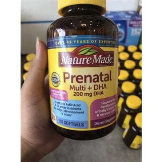 Bổ bà bầu prenatal multi DHA 150 viên nature made