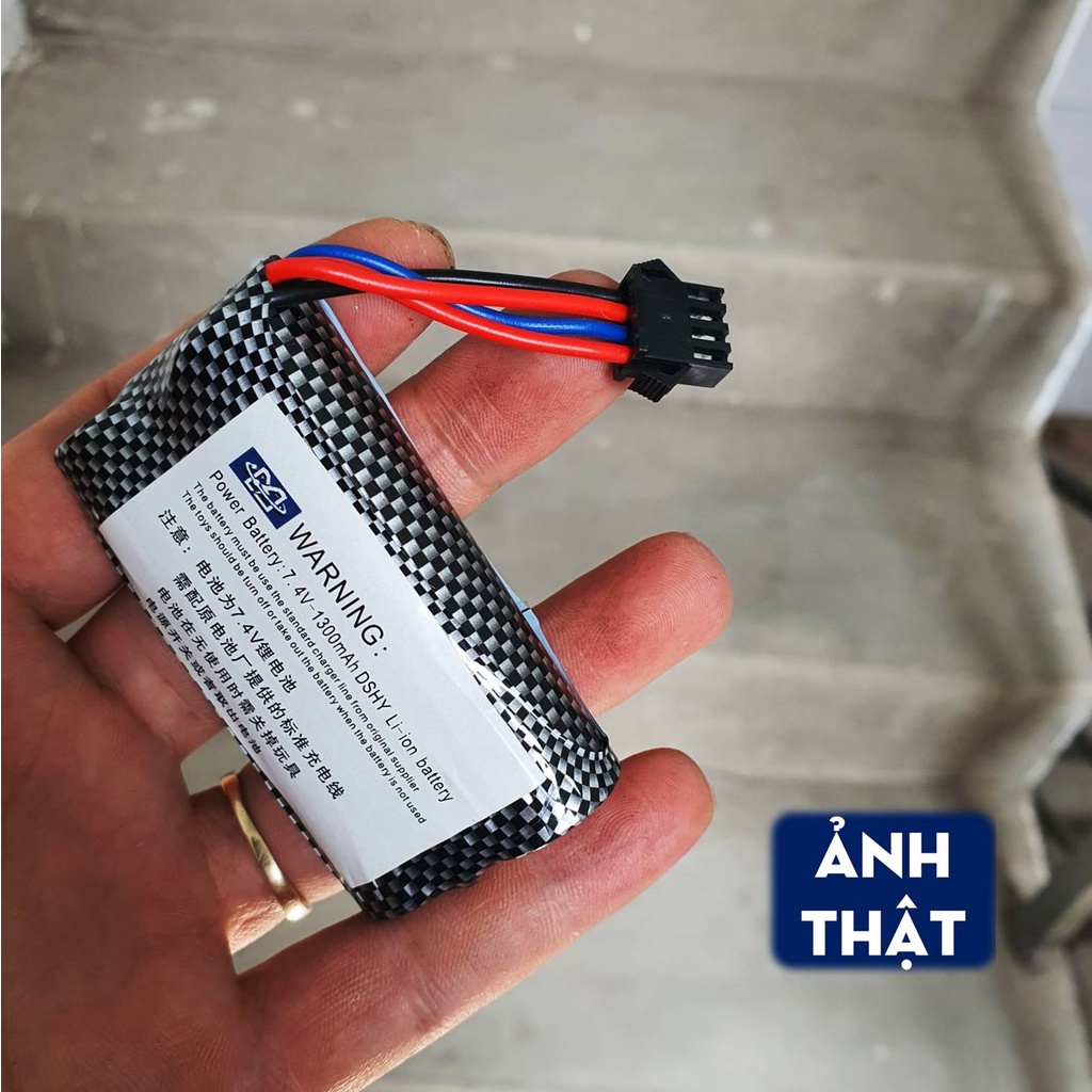 Pin UZI Thay Thế - Pin Sạc 18650 7.4V 2000mAh SM-4P - Đồ Chơi Tương Lai