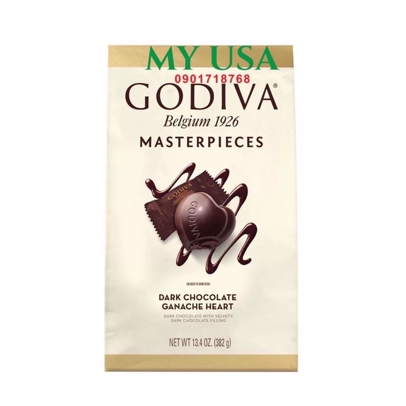 Socola đen ❤️ Socola GODIVA BELGIUM 1926 MASTERPIECES huyền thoại của Bỉ
