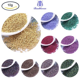 1111 Hạt xỏ Rocailles MIYUKI hình tròn 11/0 (RR1052) màu vàng mạ kẽm 2x1.3mm lỗ 0.8mm 10g phong cách Nhật Bản