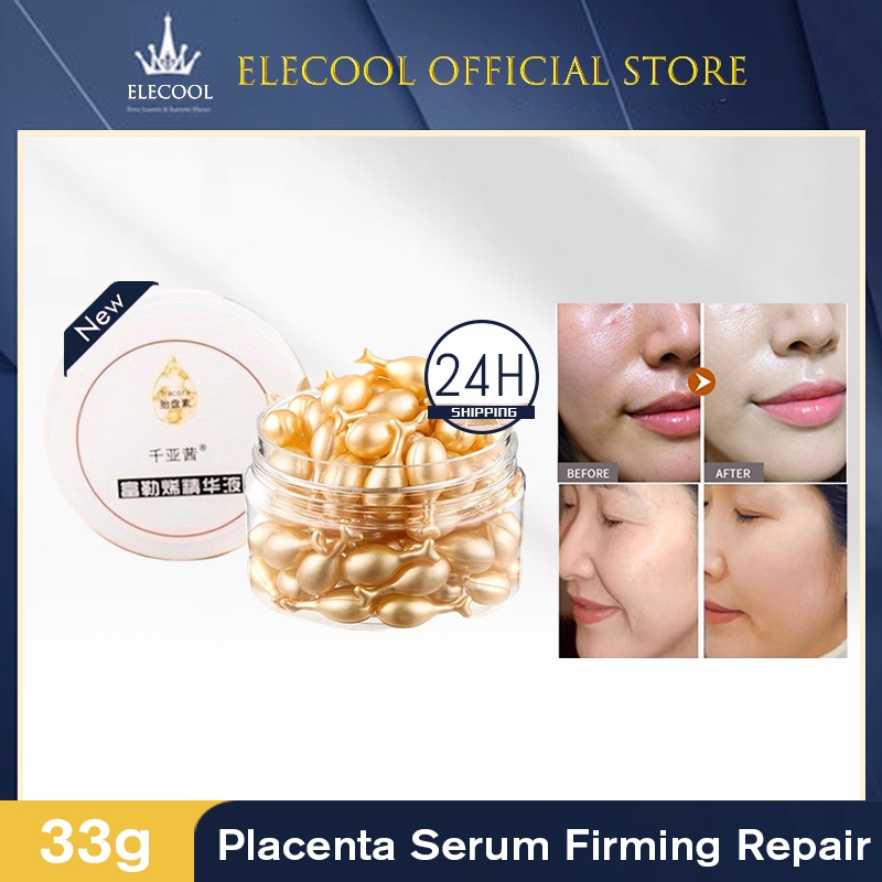 Tinh Chất Nhau Thai Viên Viên Serum Dưỡng Da Mặt Chống Nhăn Ban Đêm Serum Dưỡng Da Mặt Tinh Chất Dưỡng Ẩm Chống Lão Hóa Làm Trắng Da JULYSTAR