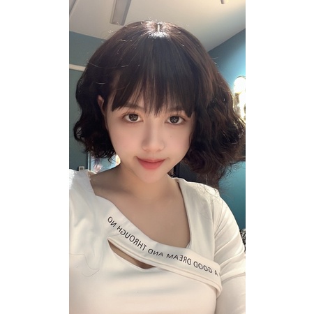Tóc trung niên xù mì  siêu nhẹ