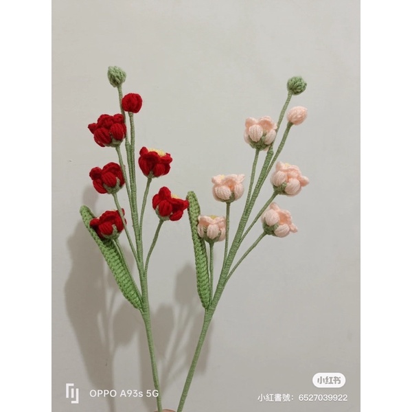 Hoa chuông len handmade cực xinh. hoa làm quà,trang trí nhà bàn làm việc