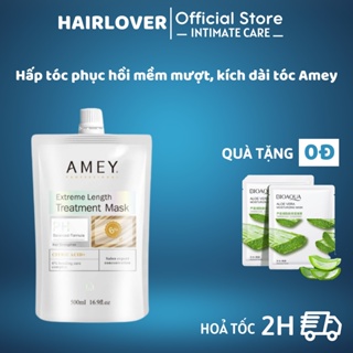 Kem ủ tóc, hấp tóc collagen phục hồi tóc hư tổn Amey 500ml kích dài tóc chăm sóc tóc khô xơ uốn nhuộm xoăn Hairlover