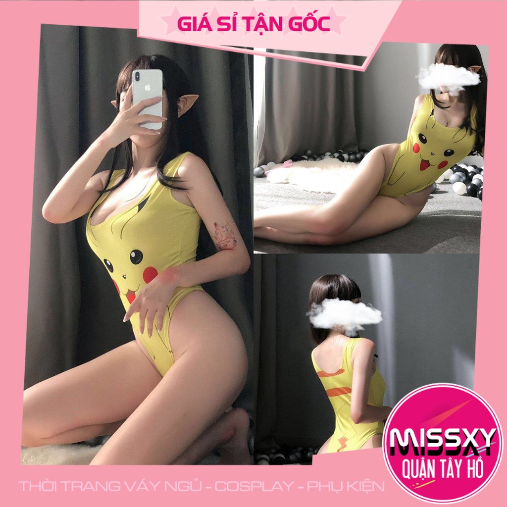 Đồ ngủ sexy Cosplay Pikachu gợi cảm đáng yêu - [ MISSXY TÂY HỒ ]