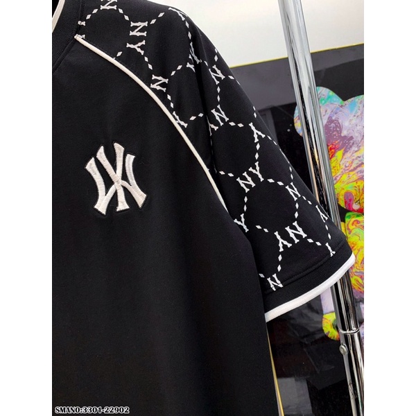 Áo Phông Nam NY Viền Tay Cao Cấp - Áo Thun Nam Thêu NY Vải Mịn