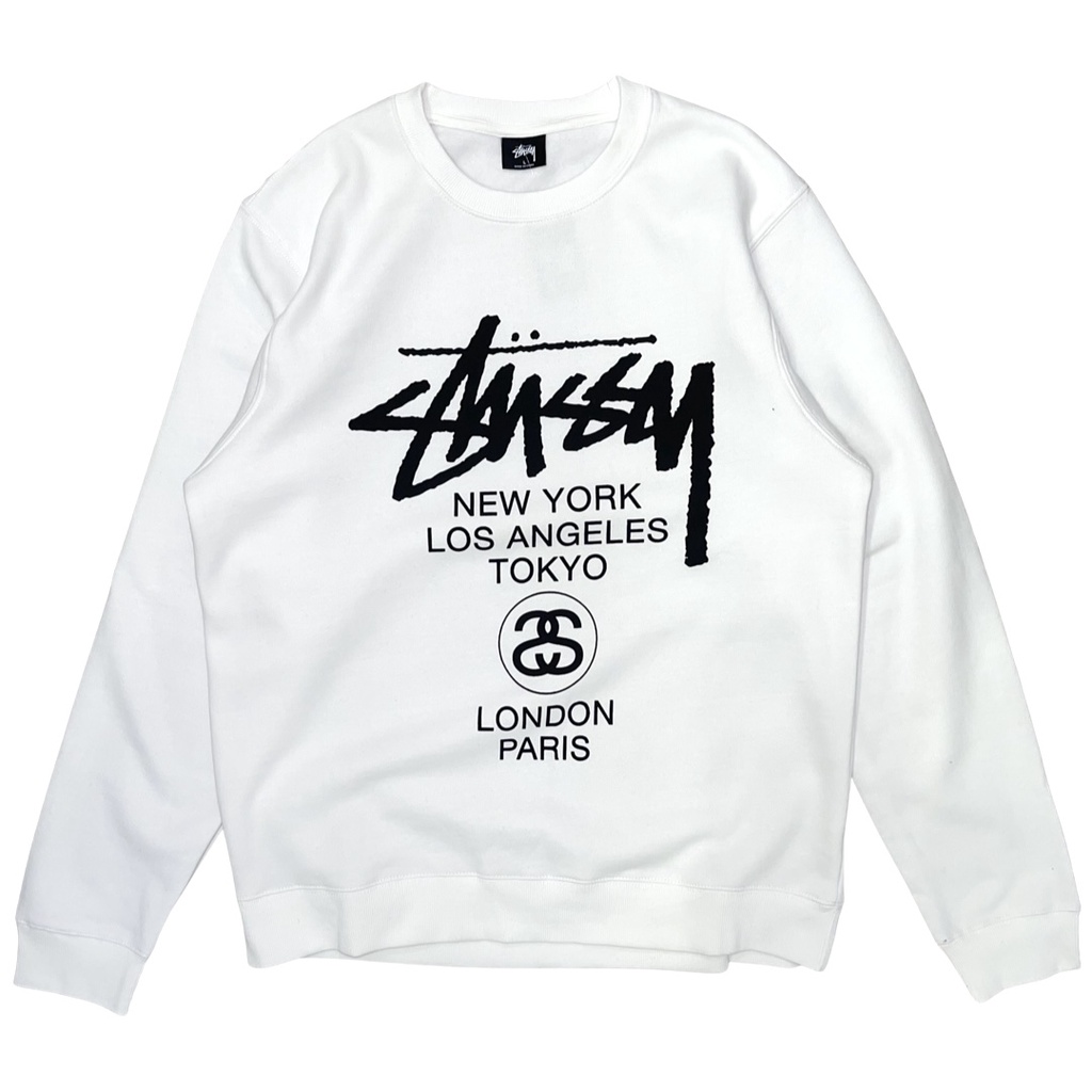 Áo Sweater Stussy World Tour - AUTHENTIC 100% - PICK TRỰC TIẾP USA