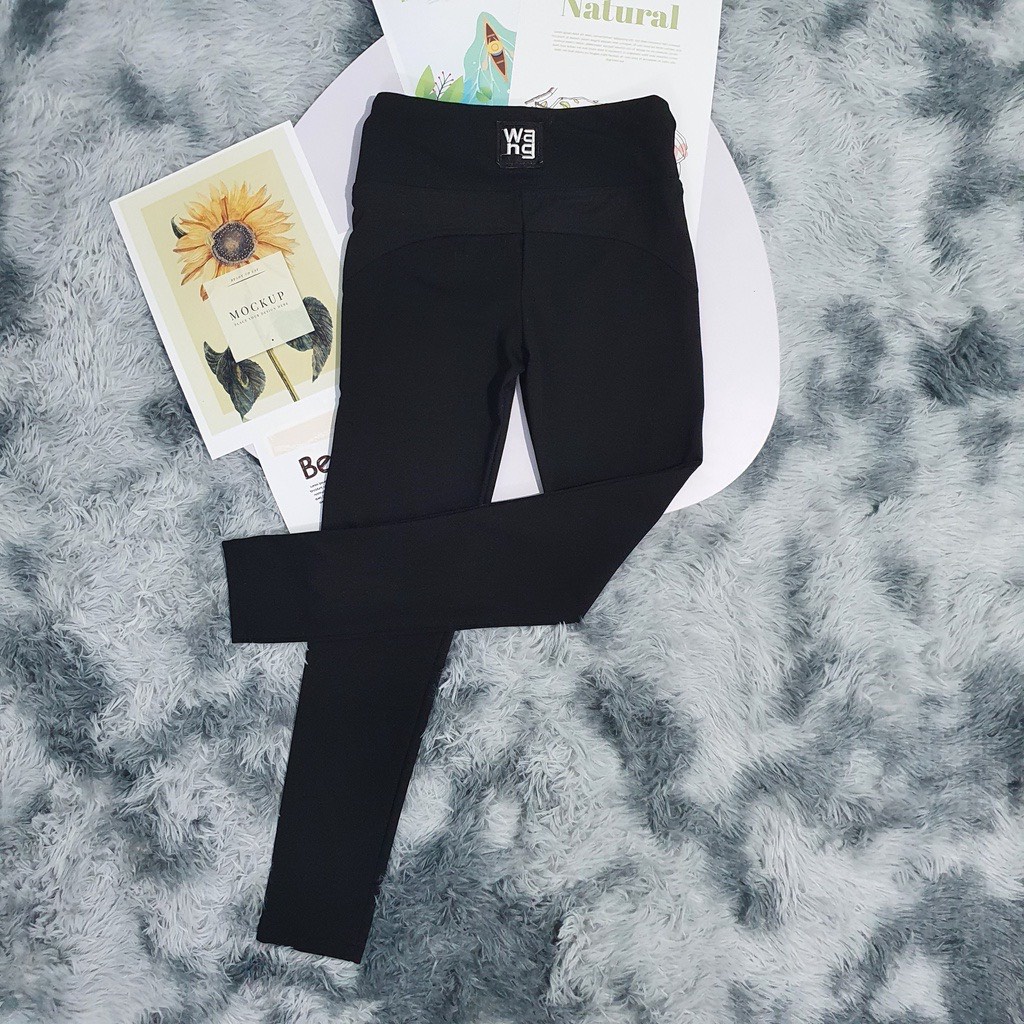 Quần legging wang chất umi dày dặn không cắn chỉ cạp cao siêu tôn dáng