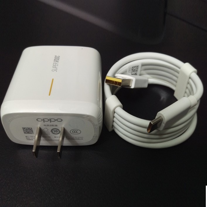 Combo Bộ Cục Củ Sạc Oppo 65W và Dây Cáp Sạc Type C 5A Cho Oppo, Realme, Reno, Xiaomi, Vivo