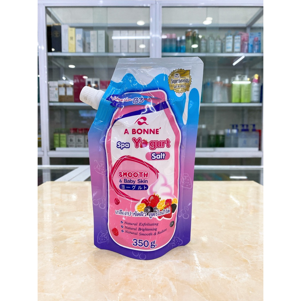 MUỐI TẮM ABONNE SPA SHOWER SALT FRUIT YOGURT THÁI LAN 350G
