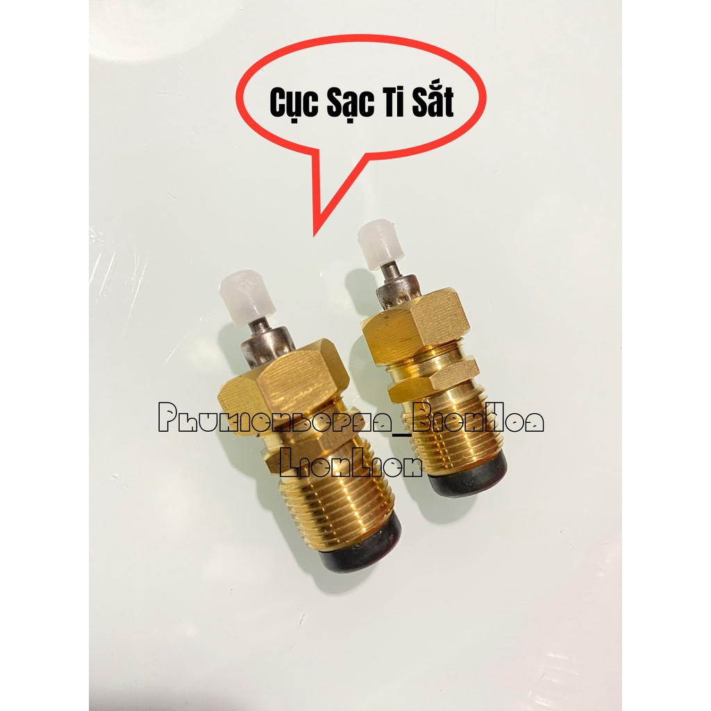 ĐẦU SẠC CHIẾT GAS TỪ BÌNH 12KG SANG BÌNH GAS LON MINI-TẶNG KÈM 10 NÚT NHỰA VÀ 2 RON ĐEN