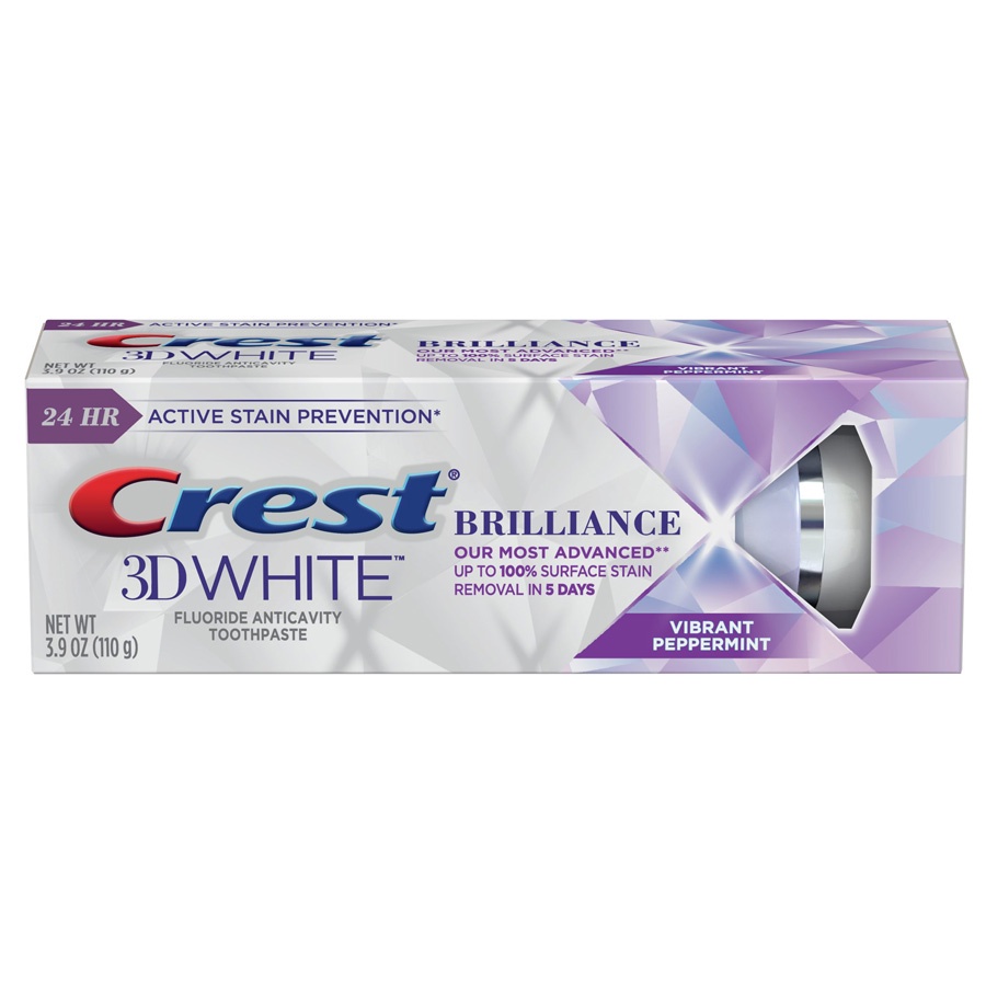 kem đánh răng Crest 3D White Brilliance 110g New