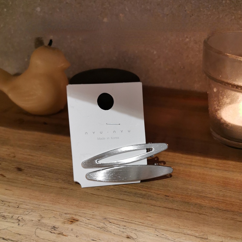 Bộ 2 Kẹp Tóc Kim Loại Kiểu Hàn Quốc Cổ Điển Cá Tính