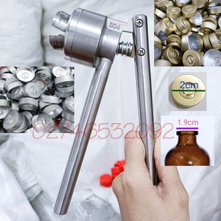 Kiềm siết - Kìm dập cho nắp nhôm/nắp thiếc có đường kính 20mm cho chai thủy tinh, serum