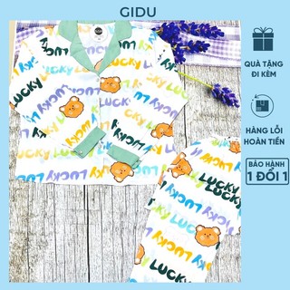 Đồ bộ pyjama nữ lụa mango mềm mịn mát - GiDu Official Store