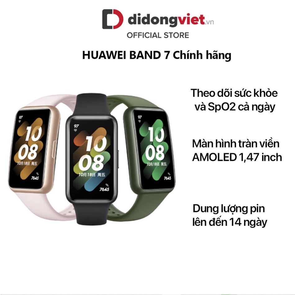 Vòng đeo tay thông minh Huawei Band 7 Chính Hãng