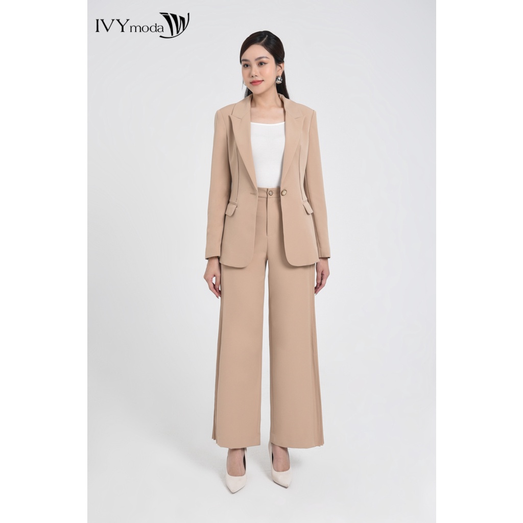 Bộ áo vest và quần suông dài nữ IVY moda MS 67M7999