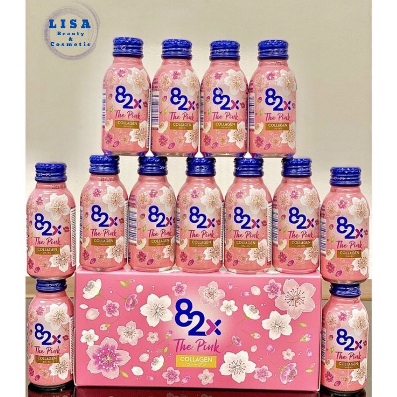 Nước Uống 82X The Pink Collagen, Hàm Lương 1000mg Collagen.