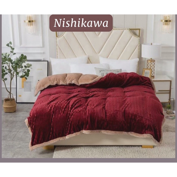 CHĂN LÔNG CỪU NISHIKAWA -  NHẬT BẢN  (Hàng dày 2.6kg)