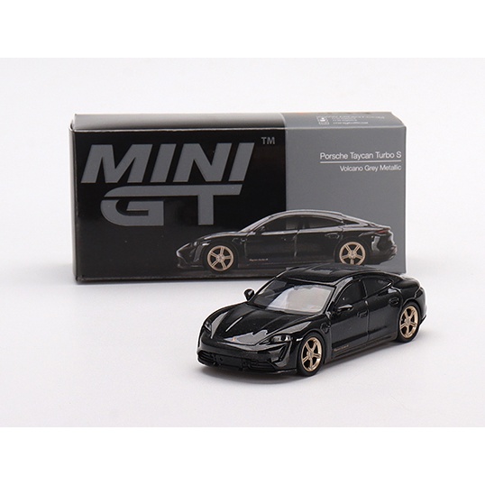 Mô hình ô tô Porsche Taycan Turbo S Volcano Grey Metallic 1/64 MiniGT 433