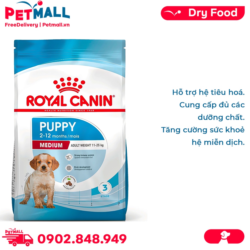 Thức ăn chó Royal Canin MEDIUM PUPPY 10kg Petmall