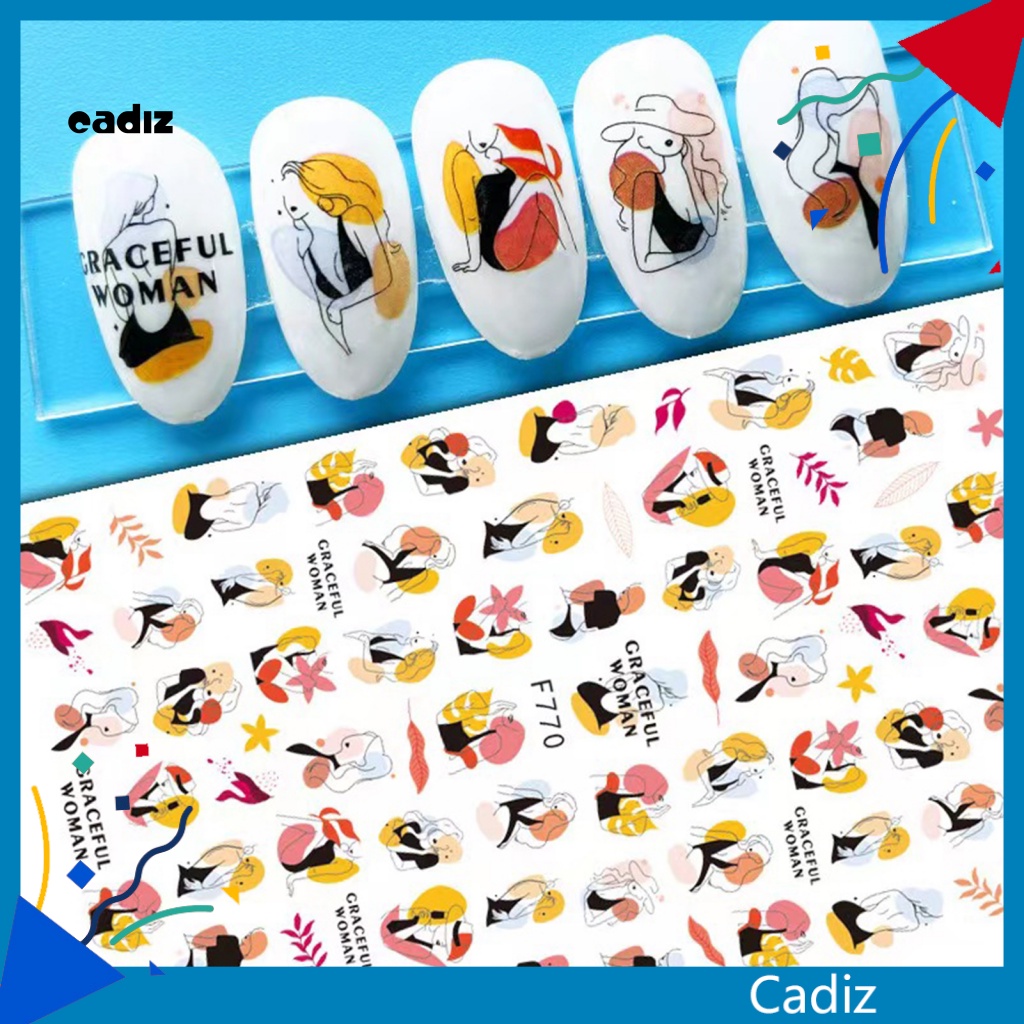 Set 11 Miếng Dán Móng Tay Chuyển Nước Họa Tiết Trái Cây Dễ Thương DIY