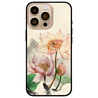Ốp lưng dành cho iPhone 13 Pro Max - iPhone 14 - 14 Plus - 14 Pro - 14 Pro Max - iPhone Khác mẫu Hoa Sen