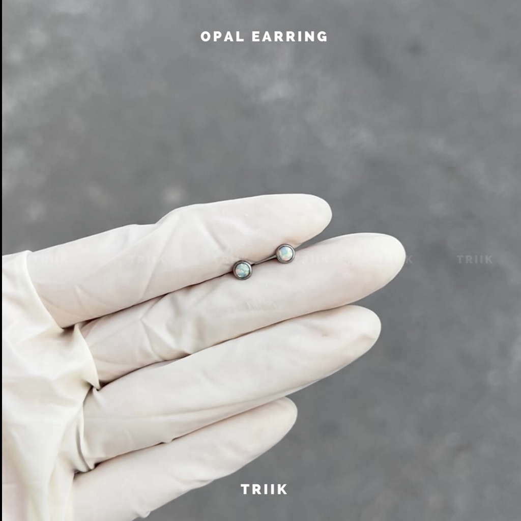 Khuyên tai đá - Opal Earring
