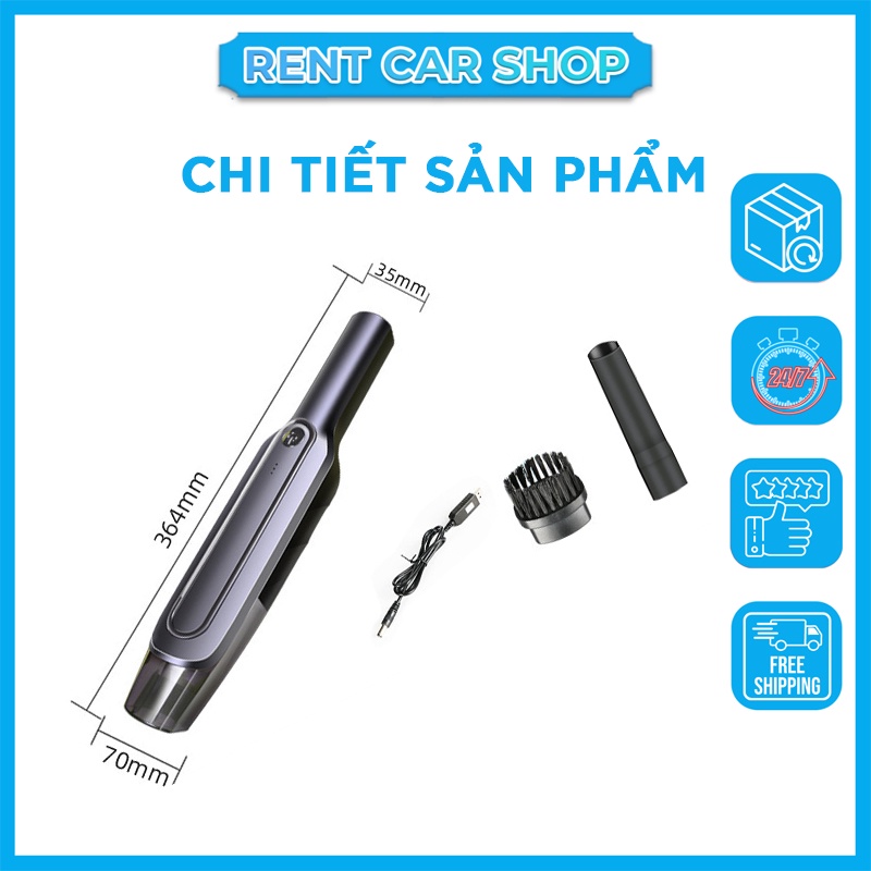 Máy hút bụi mini cầm tay không dây, có dây. Máy hút bụi đa năng sử dụng hút bụi ô tô, xe hơi, bàn phím, sofa