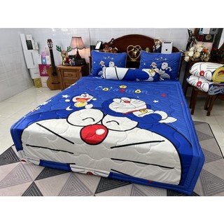 Bộ ga gối Doremon siêu mát lạnh 5D