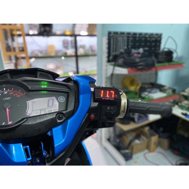 Đồng hồ báo vôn vol 12v xe máy Votl Meter Koso