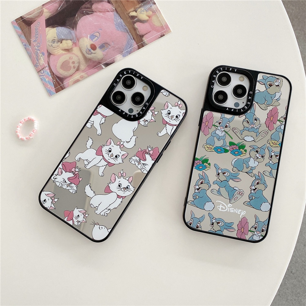 DISNEY Ốp Lưng TráNg Gương HìNh MèO Marie Cho iPhone 14 Pro 11 XR Xs 12 13 Pro Max