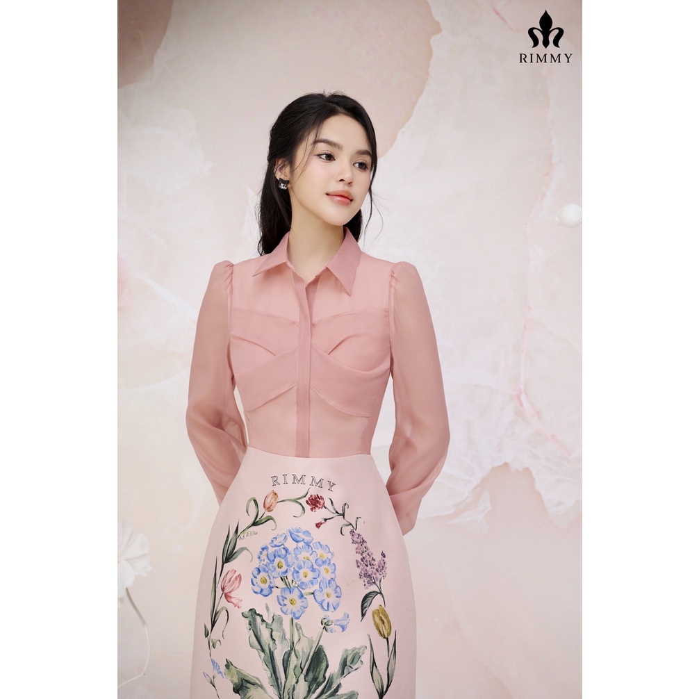 Đầm thiết kế hoạ tiết cổ sơ mi nổi bật tinh tế Calio Dress [RIMMY]