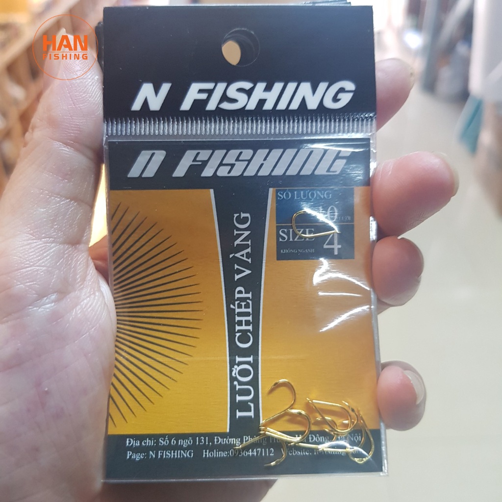 Lưỡi Câu chép vàng không ngạnh - Han Fishing