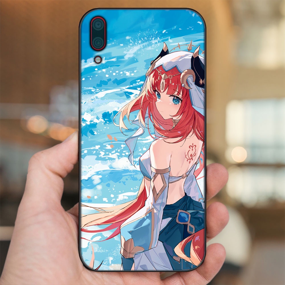 Ốp lưng Huawei Y7 Pro 2019 viền đen in hình Nilou Genshin Impact