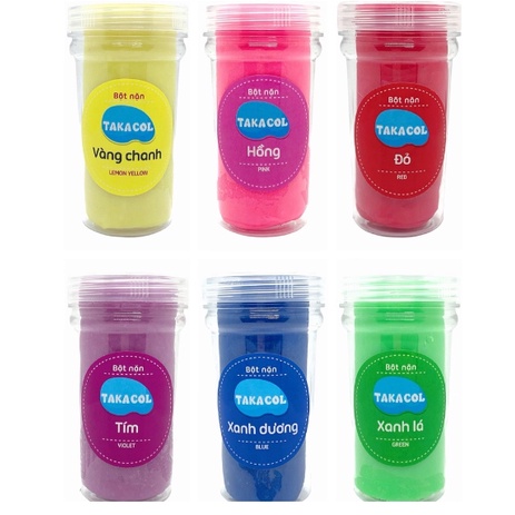 Đất nặn an toàn Bột nặn TAKACOL set 6 màu siêu to khổng lồ