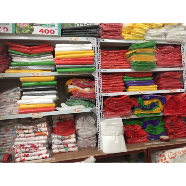 1 kg Túi đỏ hd, đựng hàng , túi màu đục lỗ size to 40x60cm