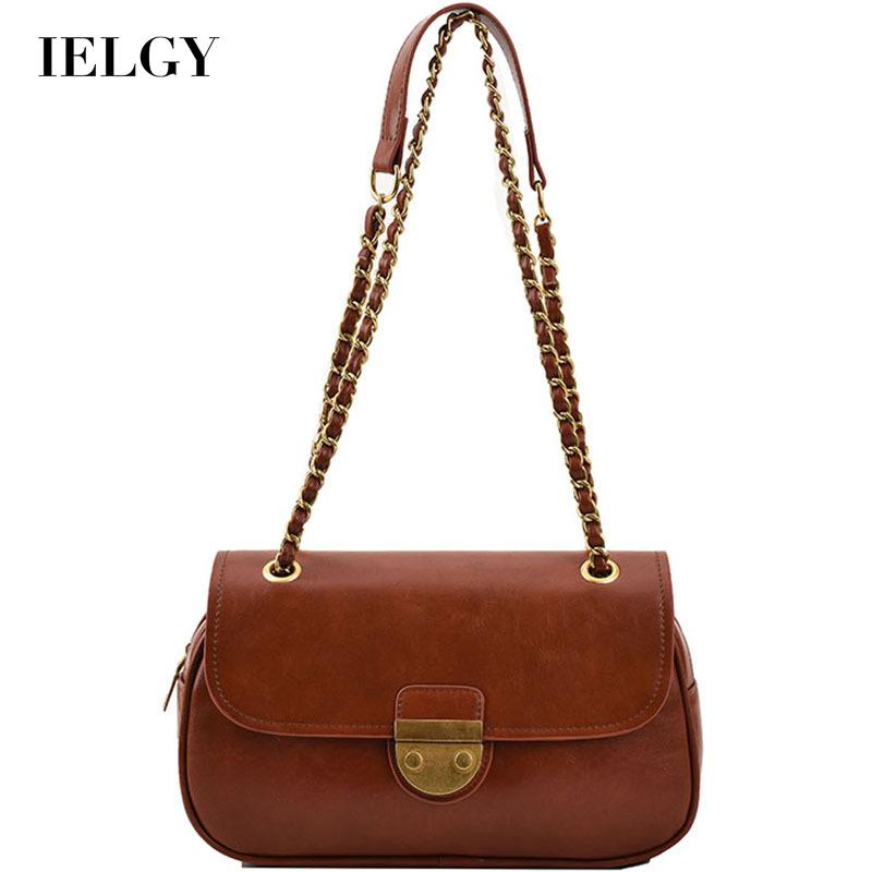 Ielgy Túi Đeo Vai Dây Xích Kết Cấu Chất Lượng Cao Phổ Biến Cho Nữ