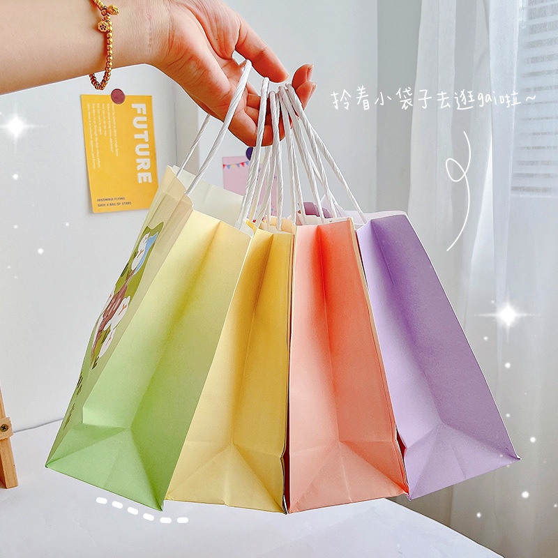 Túi Giấy Đựng Quà Tặng, Có Quai Xách, Túi Mini Kraft