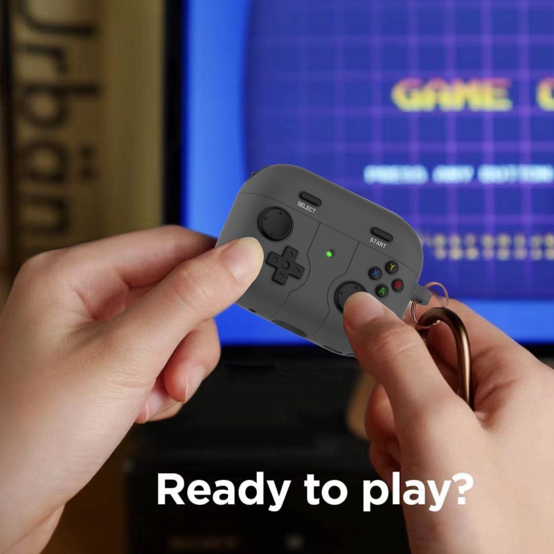 Vỏ Bảo Vệ Hộp Sạc Tai Nghe Airpods Pro 2 / Pro / 2 Hình Tay Cầm Chơi Game 3D Bằng Silicone Mềm