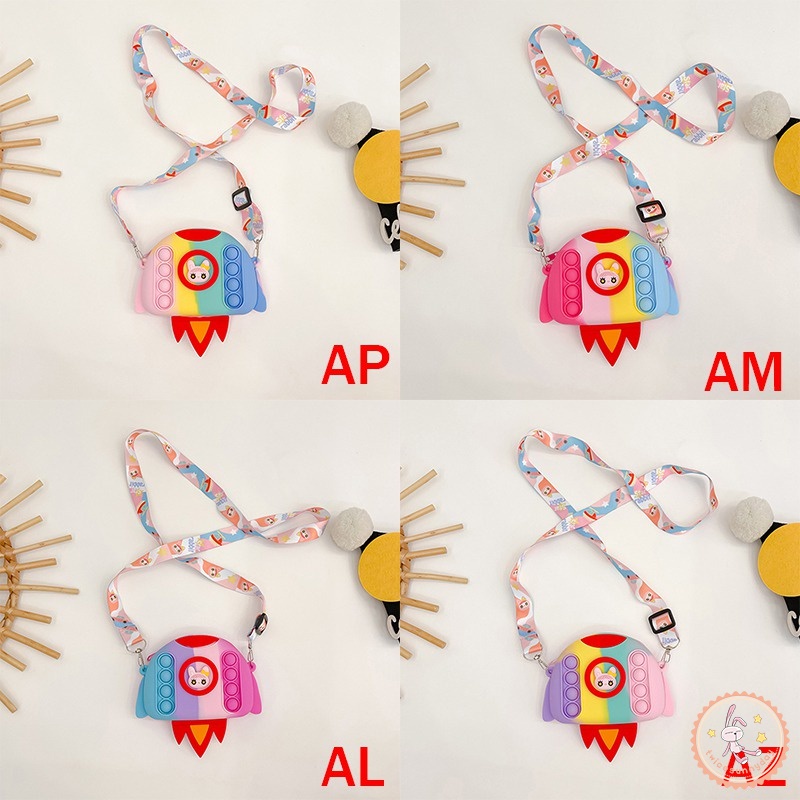 Túi Xách Đeo Vai Màu Sắc Xinh Xắn Cho Bé Gái