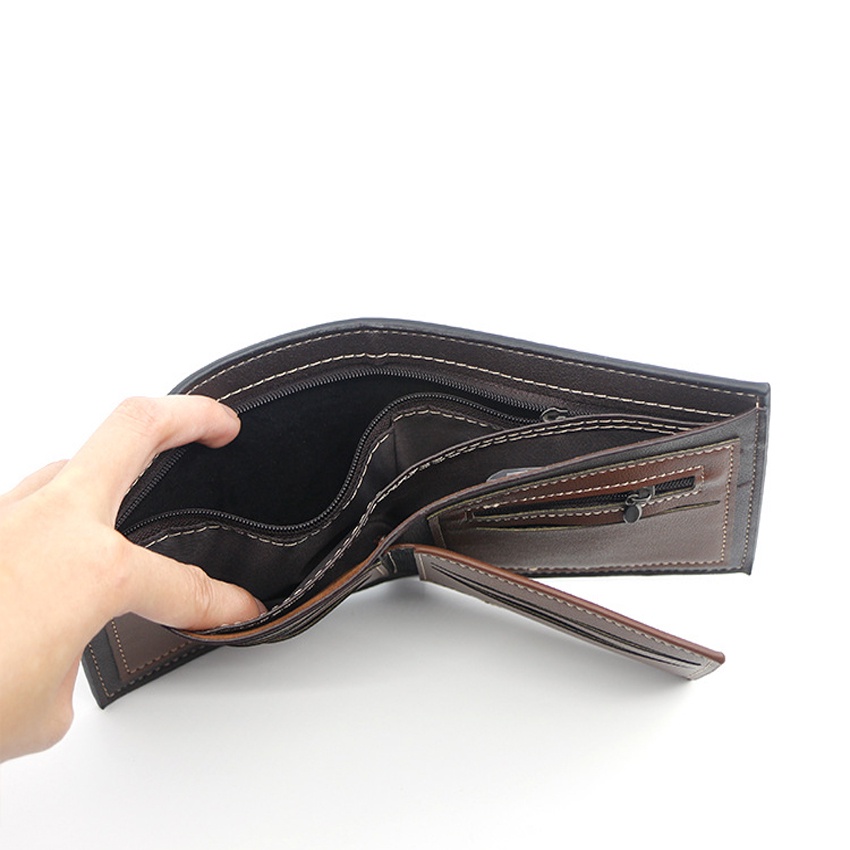 Ví Nam Cao Cấp, Bóp Nam Ngang Nhiều Ngăn Kiểu Classic Chất Mền Mịn